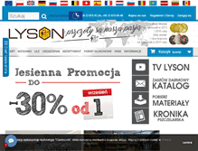 Tablet Screenshot of lyson.com.pl